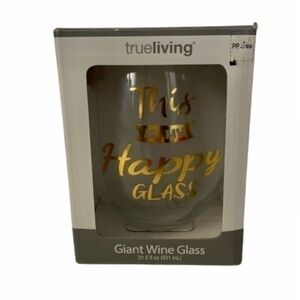 NIB. TRUELIVING Giant Wine Glass